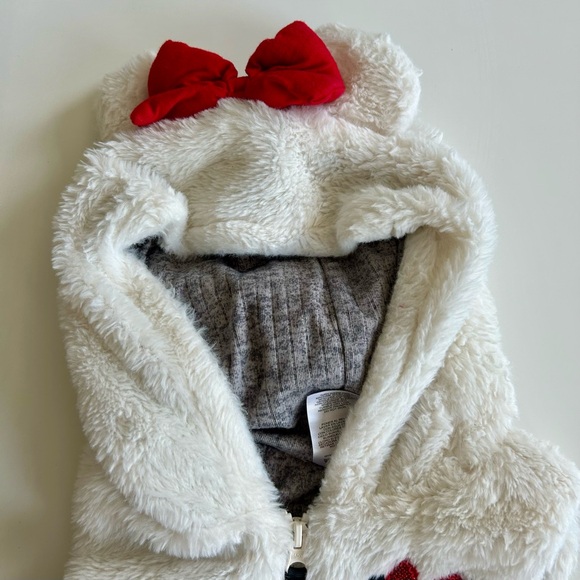 Disney Junior Girls Minnie Mouse Girl’s Faux Fur Vest - Size 6 - Picture 5 of 9